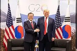 President Moon Jae-in and President Donald Trump in November 2018