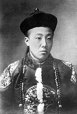 Zaitao in Qing dynasty court robes.