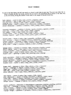 A page of analogy questions from the Princeton 1925 test