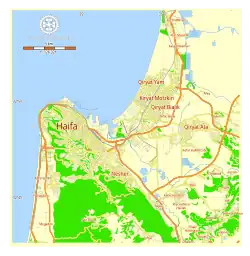 Map of Haifa