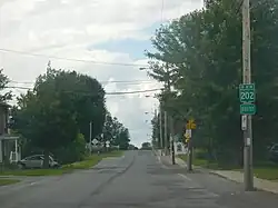 Route 202 in Huntingdon.