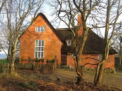 The main building seen from the west