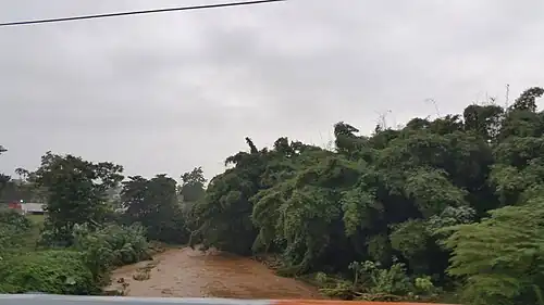 Corozal River from Puerto Rico Highway 159 in Barrio Pueblo