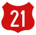 National Road 21 shield}}