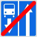5.10.4. End of road with a contraflow bus lane