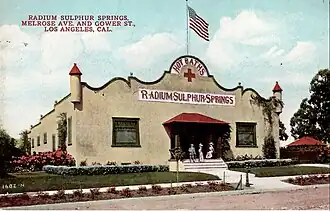 Radium Sulphur Springs bathhouse in Los Angeles, 1910s