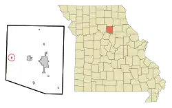 Location of Clifton Hill, Missouri