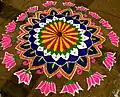 Rangoli(Kolam) at Chennai, India