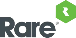 Company logo: "Rare" in grey under a stylised green hexagon