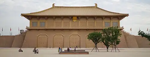 The reconstructed Danfeng Gate of the Daming Palace, a palatial complex built as a home for Emperor Taizong's father, the retired Emperor Gaozu
