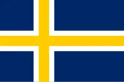 Unofficial flag of the Swedish region of Roslagen