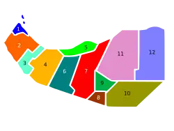Administrative divisions of Republic of Somaliland in 2008