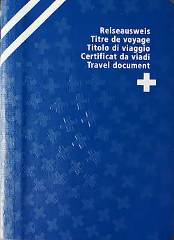 Swiss Refugee Travel Document