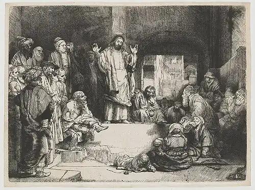 Jesus Christ preaching (ca. 1652, Rijksmuseum Amsterdam).