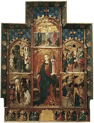 Gonçal Peris – Altarpiece of Saint Barbara (from Puertomingalvo town, Aragon)