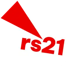 Revolutionary Socialism in the 21st Century logo: a white circle containing the red letters 'rs21', with a long red triangle entering the circle from the top left corner.