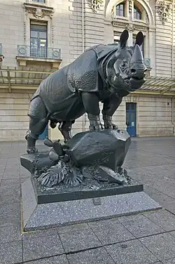Rhinoceros by Henri Alfred Jacquemart