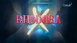 The series title is displayed on the center of the image. The logo of GMA Network is displayed on the upper right side of the image.