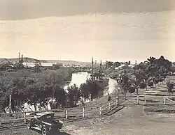 Richmond (now Wilsons) River, Lismore - historical photograph with river traffic (date not known)