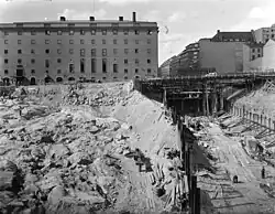 Station tunnelling, 1954
