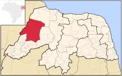 Location of Chapada do Apodi