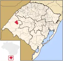 Location within Rio Grande do Sul