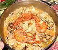 Risotto with prawns