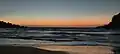 Beach after sunset