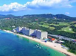 Rizzan Sea-Park Hotel in Tancha Bay, Okinawa Prefecture, the largest hotel in Okinawa with 826 rooms