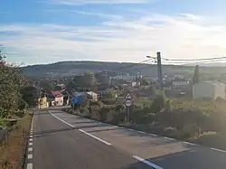 One of the entrance roads to the town, coming from Remetea Mare