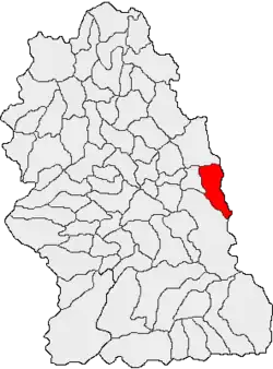 Location in Hunedoara County