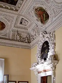 Ornamental moldings and fresco painting