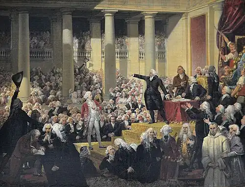 Mirabeau Replying to Dreux-Brézé by Joseph-Désiré Court