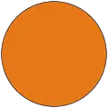 A circle of orange