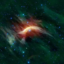 The runaway star Zeta Ophiuchi and the bow shock formed by this massive star
