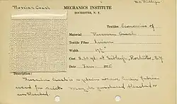 A coarse cloth made of Linen and blends