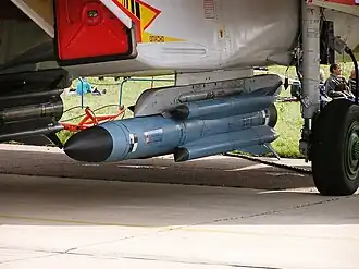 missile under a wing