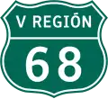 Route 68 shield}}