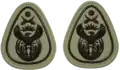 SANDF Rank Insignia WO1 Level 2 embossed badge (Senior Chief Warrant Officer)