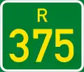 Regional route R375 shield