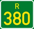 Regional route R380 shield