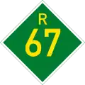 Provincial route R67 shield