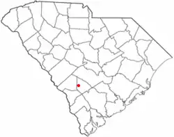 Location of Govan, South Carolina