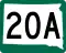 Highway 20A marker