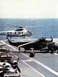 SH-3A Sea Kings of HS-8 on Bennington in late 1968