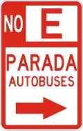 R-8-5b No parking, bus stop
