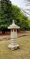 Stone lantern in the garden