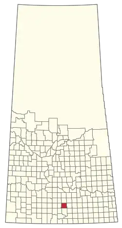 Location of the RM of Terrell No. 101 in Saskatchewan