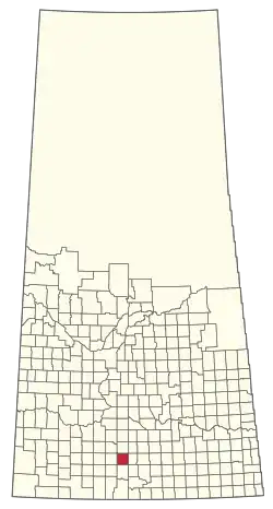 Location of the RM of Sutton No. 103 in Saskatchewan