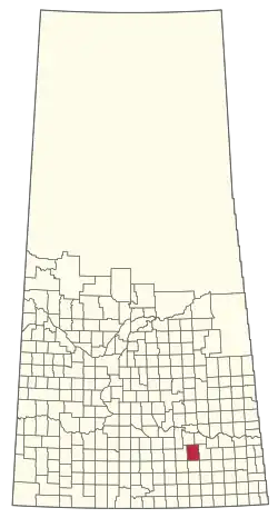 Location of the RM of Francis No. 127 in Saskatchewan